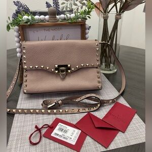Valentino Nude Studded Women's Bag